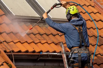 Démoussage et hydrofuge de toiture à Thaon